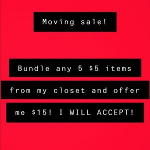 🔥 5 $5 ITEMS FOR ONLY $15!!! 🔥